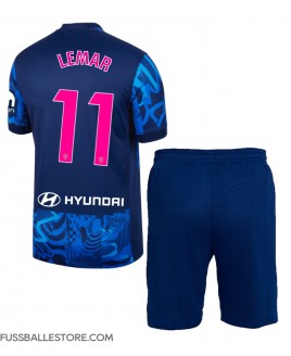 Günstige Atletico Madrid Thomas Lemar #11 3rd trikot Kinder 2024-25 Kurzarm (+ Kurze Hosen)